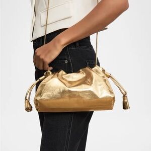 Veronica Beard Shimmering Gold Crossbody Bag- Never Been Used!
